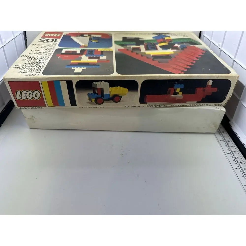 VINTAGE 1974 LEGO Set Number 105 Factory Sealed See description Fast Shipping